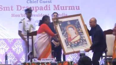 इंदिरा गांधी राष्ट्रीय वन अकादमी के दीक्षांत समारोह में पहुंची राष्ट्रपति।