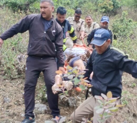 हाथी पांव रोड के पास कार खाई में गिरी, तीन लोगों की मौत हाथी पांव रोड के पास कार खाई में गिरी, तीन लोगों की मौत