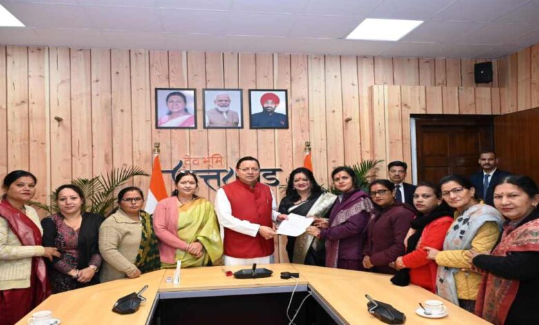 Uttarakhand News: अपनी मांगों को लेकर मुख्यमंत्री आवास पहुंची आंगनबाड़ी कार्यकत्रियां, सेविका व मिनी कर्मचारी संगठन की सदस्य—CM धामी ने दिया उचित कार्रवाई का आश्वासन….. Uttarakhand News: अपनी मांगों को लेकर मुख्यमंत्री आवास पहुंची आंगनबाड़ी कार्यकत्रियां, सेविका व मिनी कर्मचारी संगठन की सदस्य—CM धामी ने दिया उचित कार्रवाई का आश्वासन…..