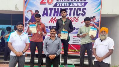 26वीं राज्य जूनियर एथलेटिक्स प्रतियोगिता का समापन, 720 खिलाड़ियों ने लिया हिस्सा