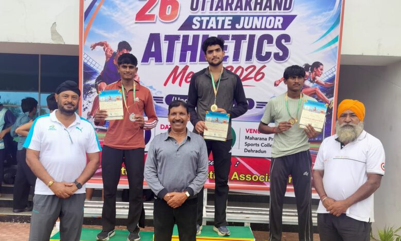 26वीं राज्य जूनियर एथलेटिक्स प्रतियोगिता का समापन, 720 खिलाड़ियों ने लिया हिस्सा