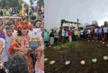 दयारा बुग्याल में गूंजी ढोल-दमाऊं की थाप, दूध-मक्खन से खेली अनोखी होली