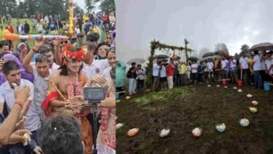 दयारा बुग्याल में गूंजी ढोल-दमाऊं की थाप, दूध-मक्खन से खेली अनोखी होली